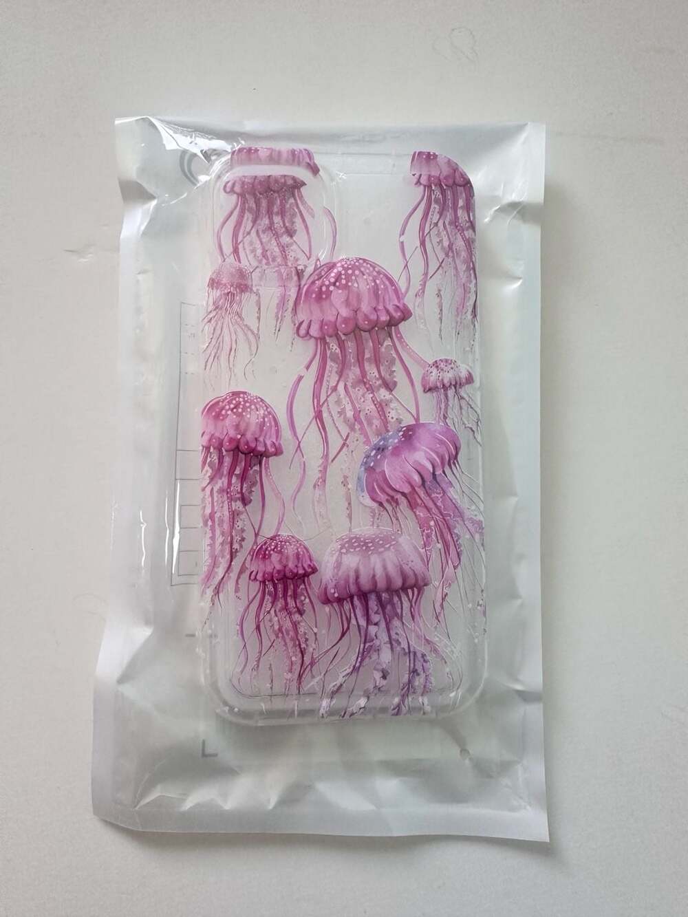 Pink Jellyfish iPhone 14 Plus Clear Case